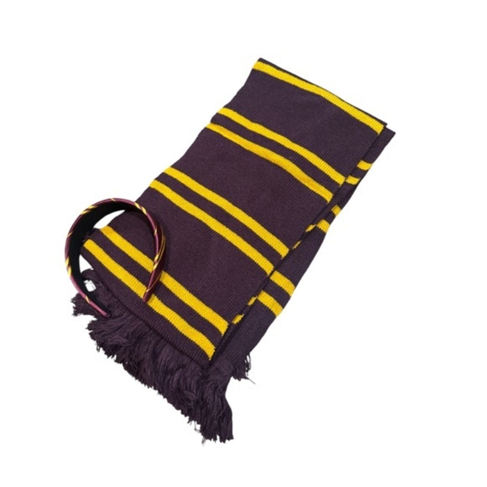 SPOOKTACULAR Harry Potter Gryffindor House Quidditch Scarf and headband one size